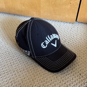 Callaway Black Cap with White Logo